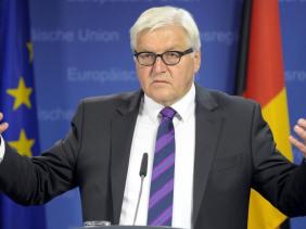 Frank-Walter Steinmeier, ministre des Affaires étrangères allemand. REUTERS/Laurent Dubrule